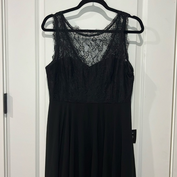 NWT Lulus Black Lace Maxi Dress - Picture 5 of 11